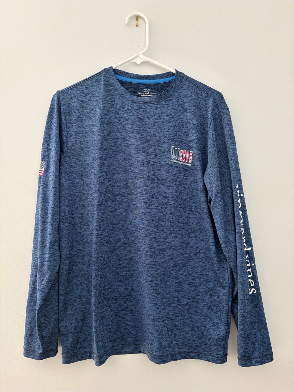 Vineyard Vines Blue Heather Long Sleeve Shirt